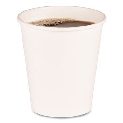 Essendant BWKWHT10HCUP 10 Oz. White Paper Boardwalk Hot Cups - 20 Sleeves of 50 Each