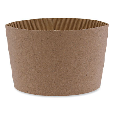 Essendant BWK1020SLEEVE Boardwalk Kraft Paper Cup Sleeves fits 10 Oz. to 20 Oz. Hot Cups - 1200 per Carton