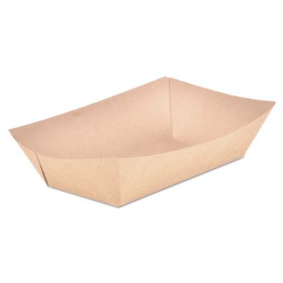 Essendant SCH0529 5 Lbs. Brown Paper Eco Food Trays - 500 per Carton