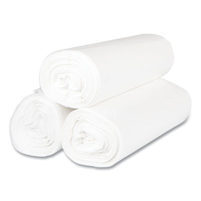 Essendant IBSS404812N 40" x 48" Clear Interleaved Roll Inteplast Group High-Density Commercial Can Liners - 10 Rolls of 25 Each
