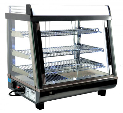 Omcan USA 40003 25.75"W Straight Glass Countertop Elite Series Heated Display Case - 110 Volts 1-Ph