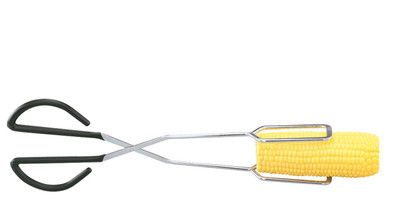Vollrath 47325 15" Chrome Plated Wire Black Insulated Coating Imported Kool-Touch Scissor Tongs