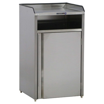 Lakeside 4310 35 Gal. Stainless Steel Front Swing Waste Station