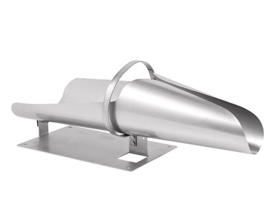 Omcan USA 46793 32" L Large Stuffing Horn with 5" Front Opening
