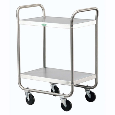 Lakeside 210 500 Lbs. Stainless Steel 2 Shelves Utility Cart