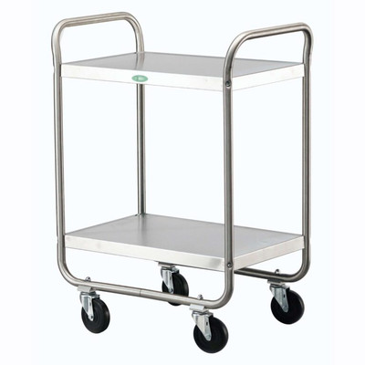Lakeside 210 500 Lbs. Stainless Steel 2 Shelves Utility Cart