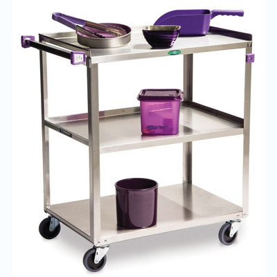 Lakeside 422A 500 Lbs. Stainless Steel 3 Shelves Medium Duty Utility Cart