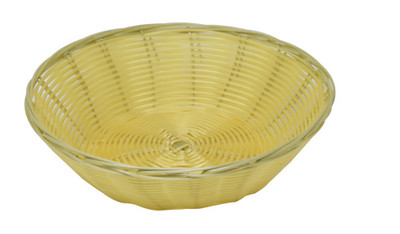 Omcan USA 47195 9″ D x 2.75″ W Round Natural Woven Basket