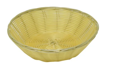 Omcan USA 47195 9″ D x 2.75″ W Round Natural Woven Basket