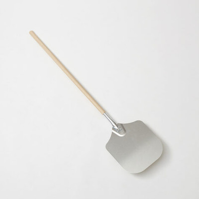 American Metalcraft 5212 12" x 14" Wood Handle Aluminum Pizza Peel