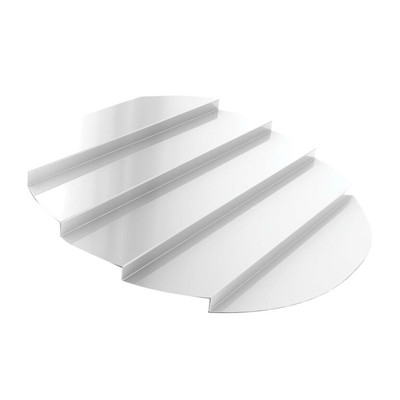 Lakeside 201 128" W Stainless Steel Round Display Riser