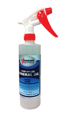 Omcan USA 39115 16 Oz. Mineral Oil with Sprayer - Case/12