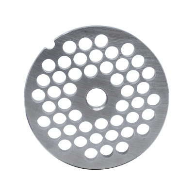 Omcan USA 11223 #22 0.83" Hard Stainless Steel European Style Machine Plate - Hubless