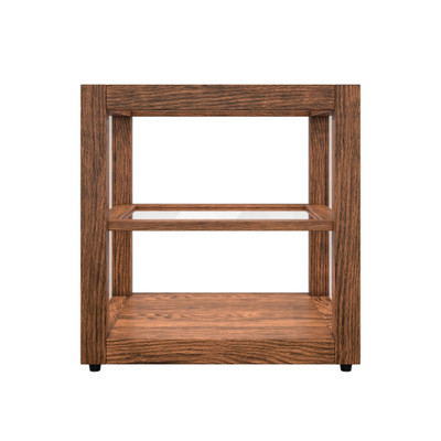 Koolmore KM-BDW-15D 1 Cu. Ft. Dark Wood Finish 2 Tempered Glass Shelves Full Service Bakery Display Case