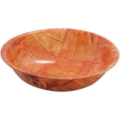 TableCraft Products 208 20 Oz. Mahogany Woven Wood Salad Bowl
