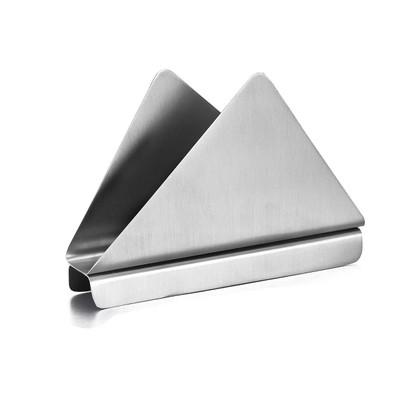 TableCraft Products 222 Angled Brushed Stainless Steel Napkin Holder