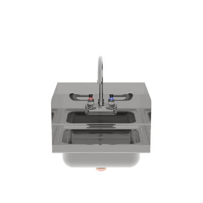 Atosa SH17SD Mixrite 17" W 18 Ga 304 Stainless Steel with 6" Backsplash Wall Mount 1-Compartment Hand Sink