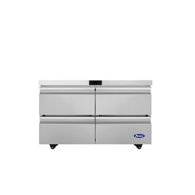 Atosa AUR48D4 12.2 Cu. Ft. Stainless Steel 4 Drawers Undercounter Refrigerator - 115 Volts