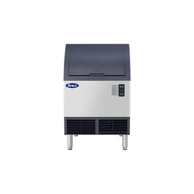 Atosa YRU0140A-161 140 Lbs. Production Capacity Stainless Steel Air Cooled Half Dice Cubes Ice Machine - 115 Volts