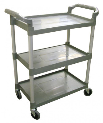 Omcan USA 18306 165 Lbs. Gray Bussing Cart