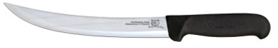 Omcan USA 16857 10" Black Handle Granton Edge Blade Breaking Knife
