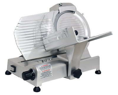 Omcan USA 13620 10" Anodized Aluminum Manual Elite Series Meat Slicer