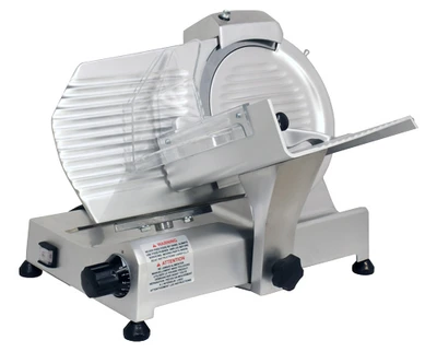 Omcan USA 13620 10" Anodized Aluminum Manual Elite Series Meat Slicer