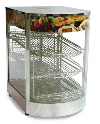 Omcan USA 21829 3 Tiers Food Warmer or Display Case - 110 Volts
