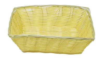 Omcan USA 47198 9.5″ D x 6.25″ W x 2.75" H Rectangular Natural Woven Basket