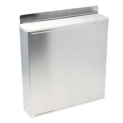 Omcan USA 12935 Stainless Steel White Plastic Insert Small Knife Rack