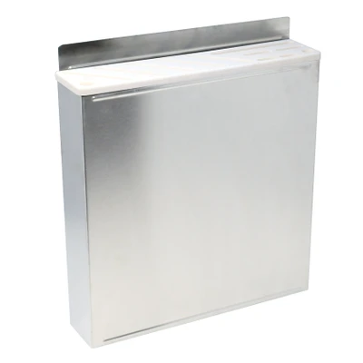 Omcan USA 12935 Stainless Steel White Plastic Insert Small Knife Rack