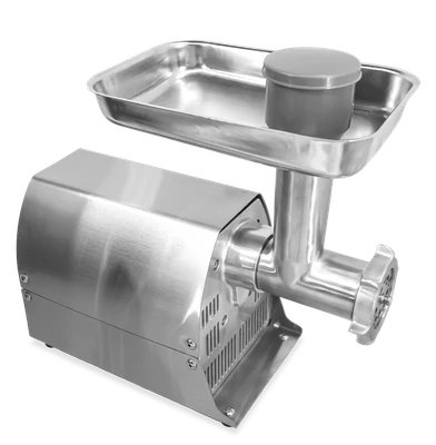 Omcan USA 47777 6.38" W Stainless Steel Countertop Electric Meat Grinder - 120 Volts