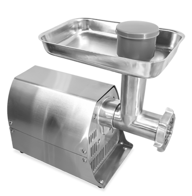 Omcan USA 47777 6.38" W Stainless Steel Countertop Electric Meat Grinder - 120 Volts