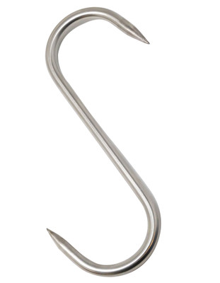 Omcan USA 10502 220 mm x 10 mm Stainless Steel S Hook