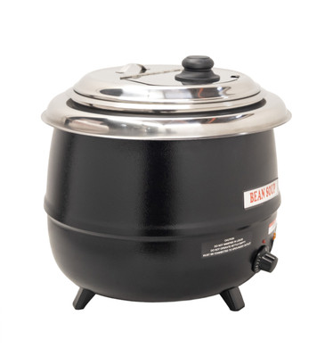 Omcan USA 19075 13 L Black Soup Kettle - 110 Volts 600 Watts