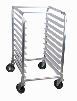 Omcan USA 48013 16.5" W Aluminum End Load Mobile Steam Table Pan Rack