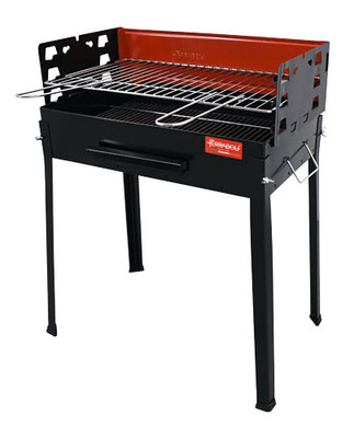 Omcan USA 47309 22.4" W Painted Steel Charcoal BBQ Grill