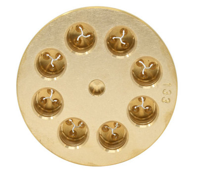 Omcan USA 24213 #133 Brass Fusilli Pasta Die