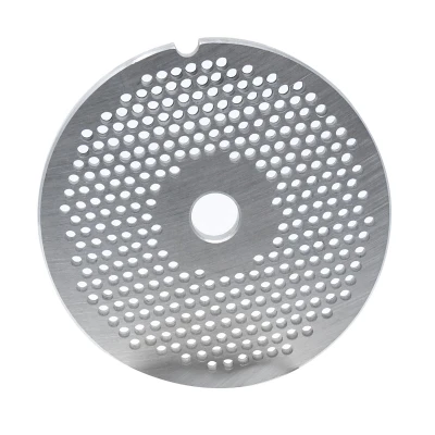 Omcan USA 11227 #32 0.13" Hard Stainless Steel European Style Machine Plate - Hubless