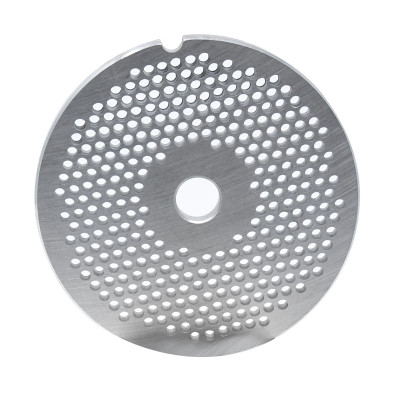 Omcan USA 11227 #32 0.13" Hard Stainless Steel European Style Machine Plate - Hubless