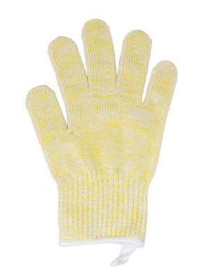 Omcan USA 47256 Medium Reversible 5-Finger Glove with Green Band