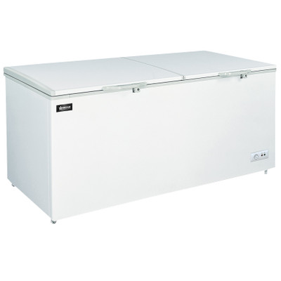Omcan USA 46505 20.3 Cu. Ft. White All Stainless Steel Chest Freezer - 115 Volts