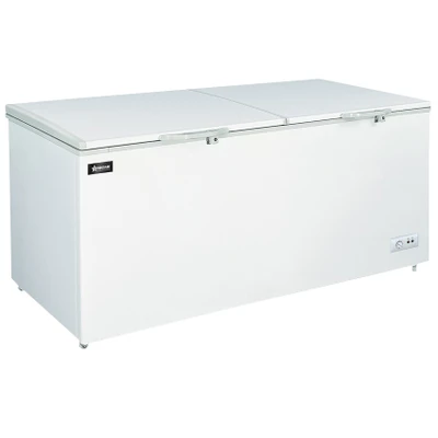 Omcan USA 46505 20.3 Cu. Ft. White All Stainless Steel Chest Freezer - 115 Volts