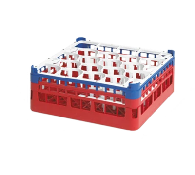Vollrath 52691 10" W x 19.75" D x 4.13" H Polypropylene Short Full Size (20) Compartments Signature Lemon Drop Rack