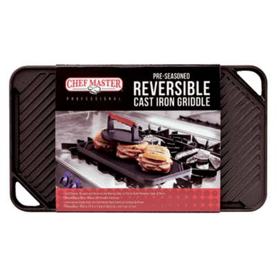 Chef Master 90202 Cast Iron Square Griddle