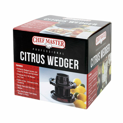 Chef Master 90023 8 Section Black With Rubber Feet Citrus Wedger