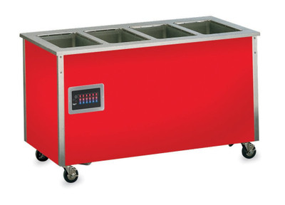 Vollrath 36240 60" W x 28" D x 27" H 18/300 Stainless Steel Top 4-Series Signature Server Hot Food Serving Counter