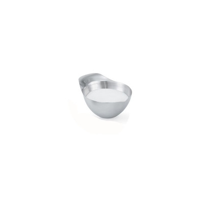 Vollrath 46658 12 Oz. 18/8 Stainless Steel One-Piece Construction Spouted bowl with Round Handle Transfer Vessel