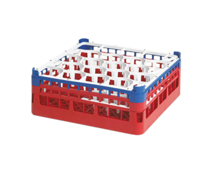 Vollrath 52692 10" W x 19.75" D x 4.88" H Polypropylene Short Plus Full Size (20) Compartments Signature Lemon Drop Rack