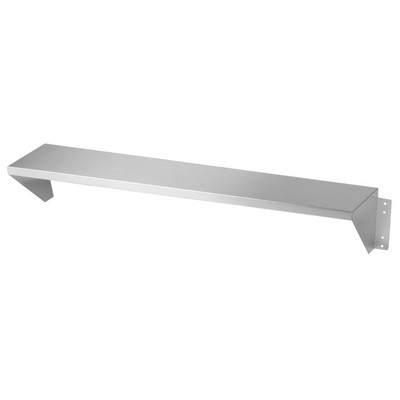 Vollrath 38093 46" W x 8" D x 1" H 300 Series Stainless Steel ServeWell Customer Side Plate Rest